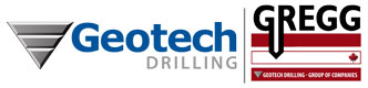 Geotech Drilling and Gregg logo